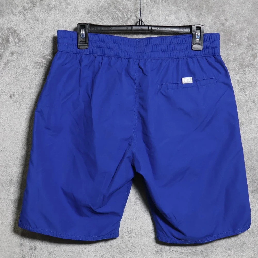 Diesel Swim Shorts Mens Large Blue Beach Only The Brave Mohawk Casual Trunks